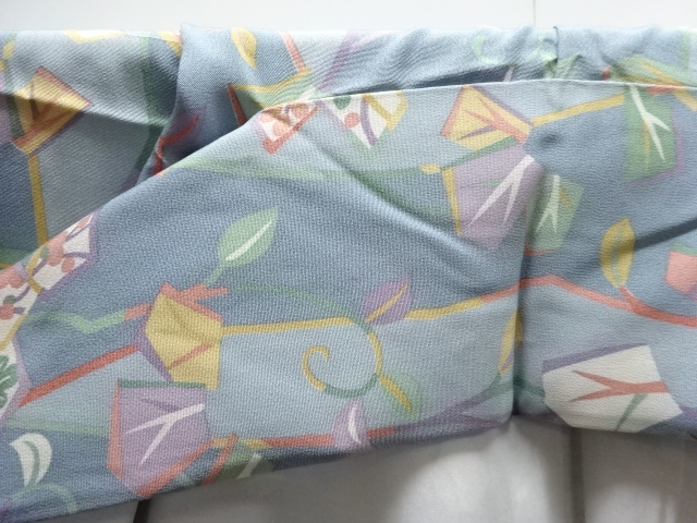  枝葉模様小紋着物